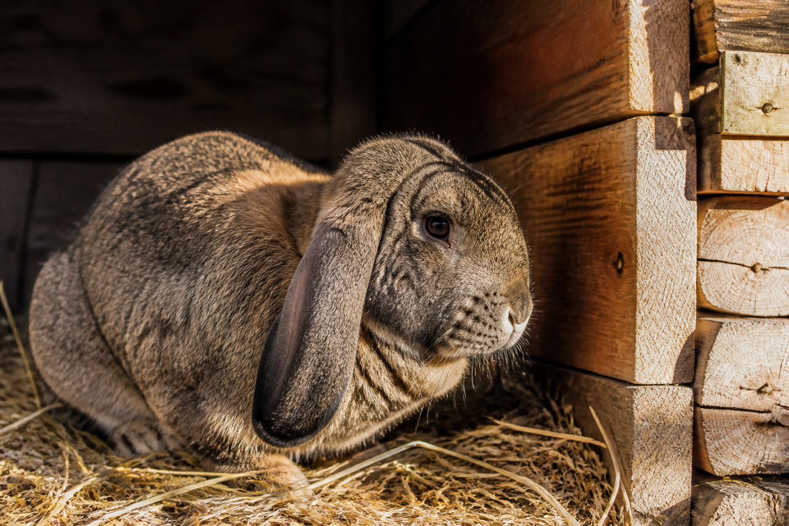 Belier Alemán (German Lop) — imagen completa de la raza (Conejos)