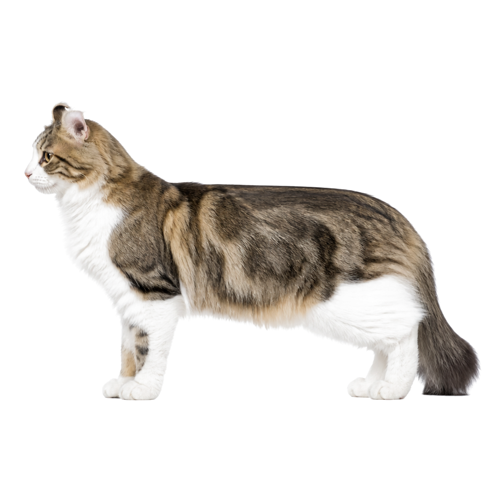 American Curl de perfil, raza de gato — fotografía de estudio