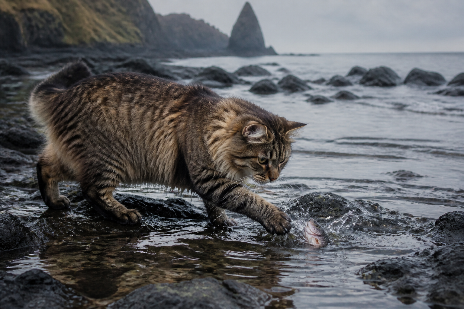 Bobtail de las Kuriles (Kurilian Bobtail) — imagen completa de la raza (Gatos)