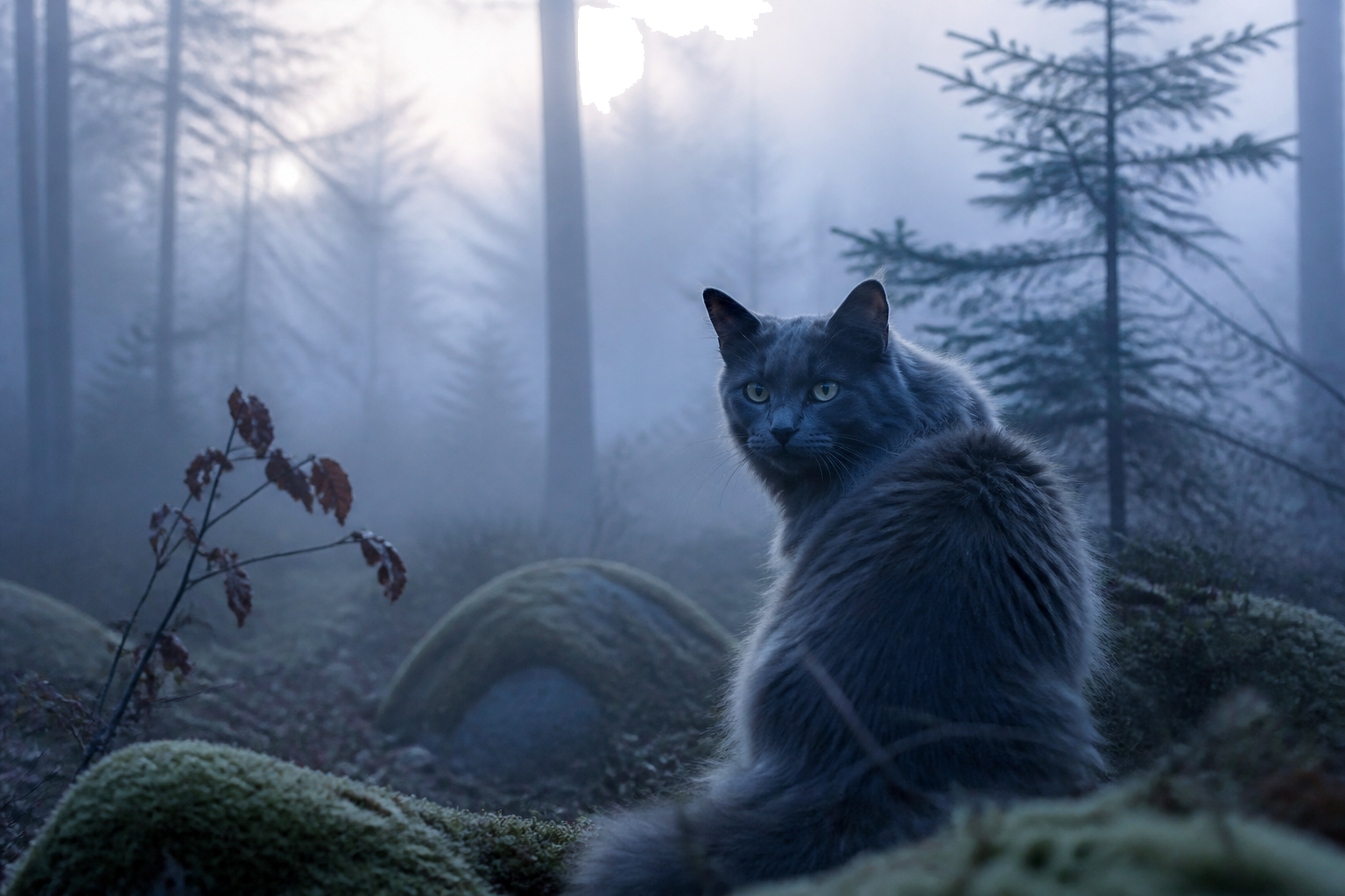 Nebelung — imagen completa de la raza (Gatos)
