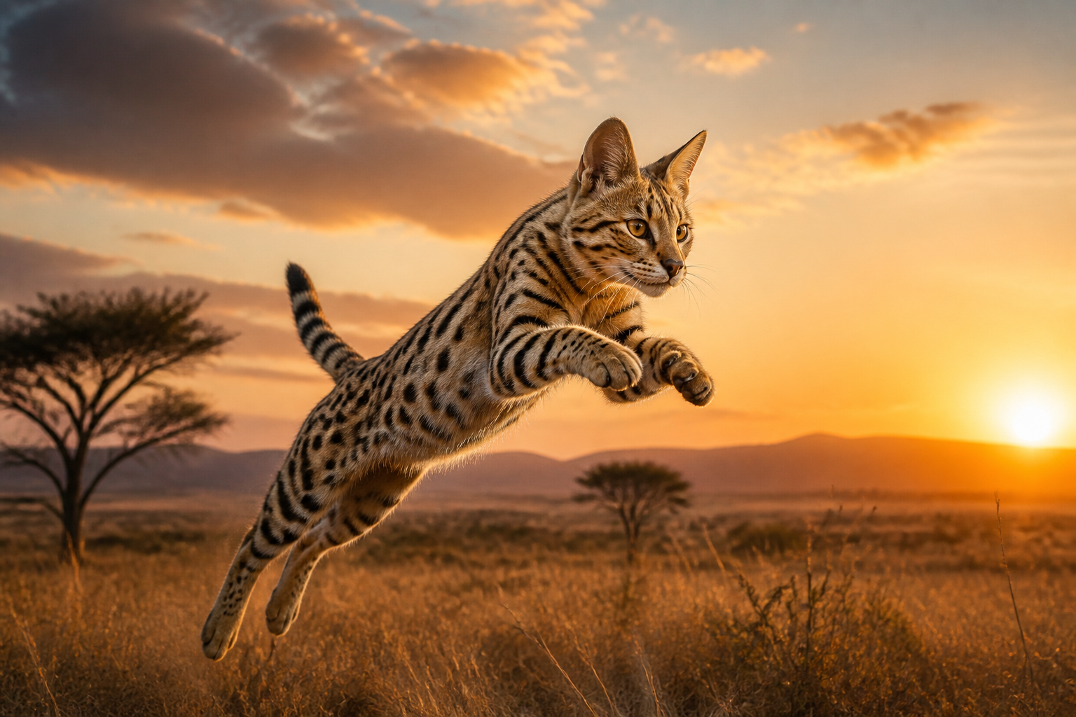Savannah — imagen completa de la raza (Gatos)