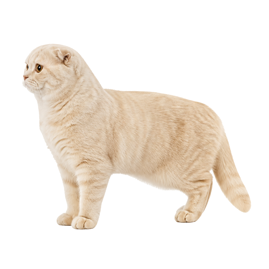 Scottish Fold de perfil, raza de gato — fotografía de estudio