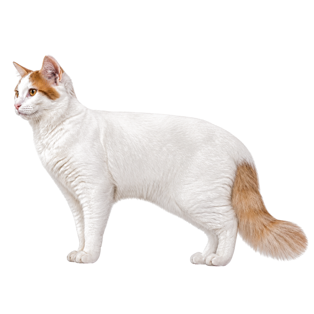 Turco Van de perfil, raza de gato — fotografía de estudio