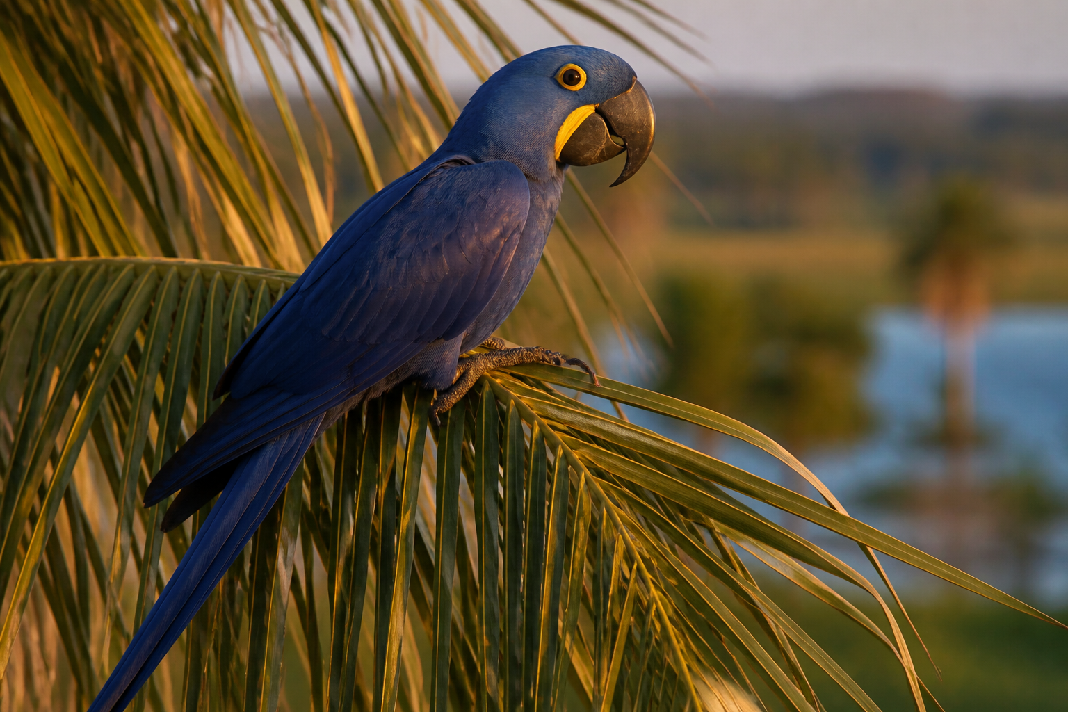 Guacamayo Jacinto (Hyacinth Macaw) — imagen completa de la raza (Pájaros)