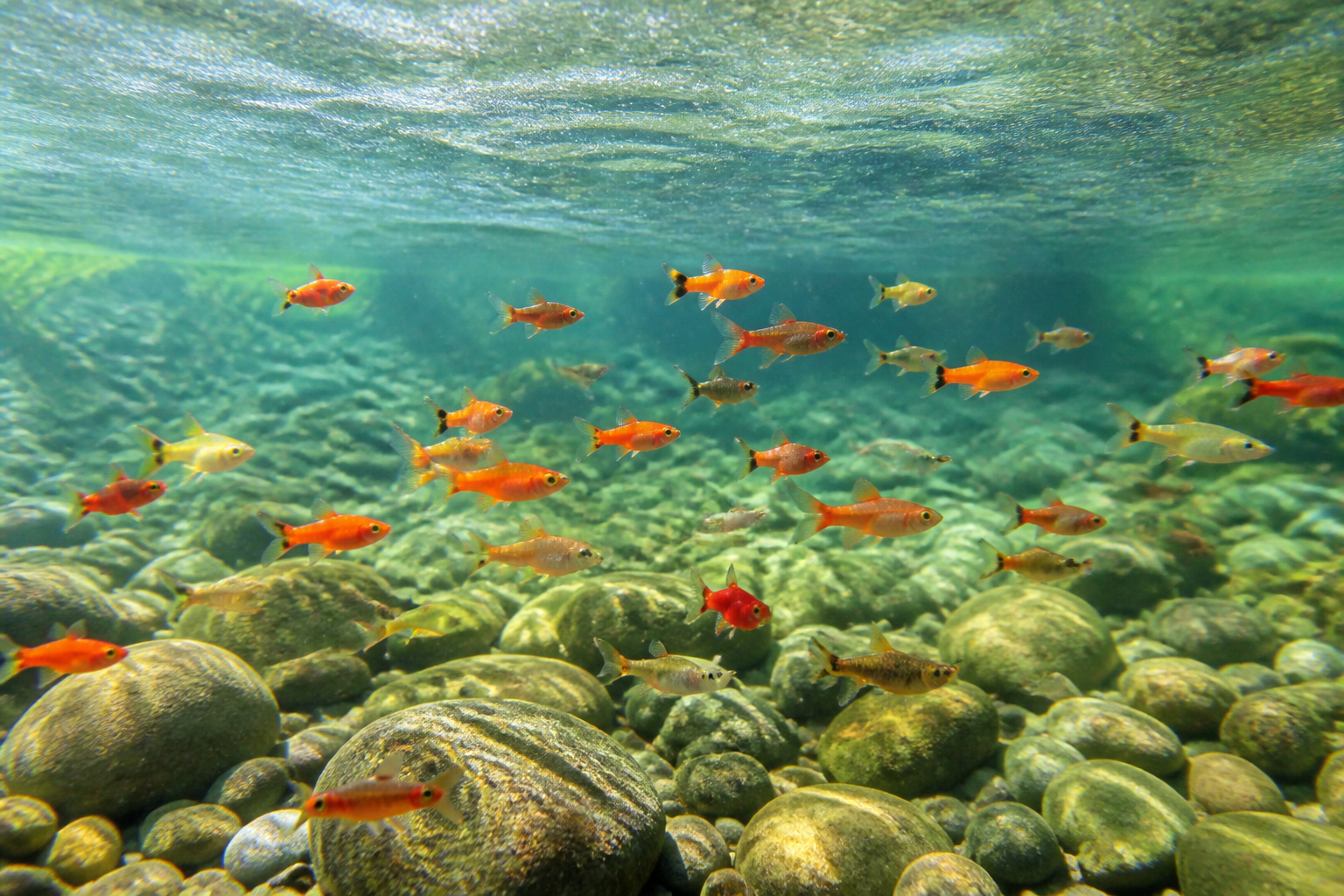 Platy — imagen completa de la raza (Peces)