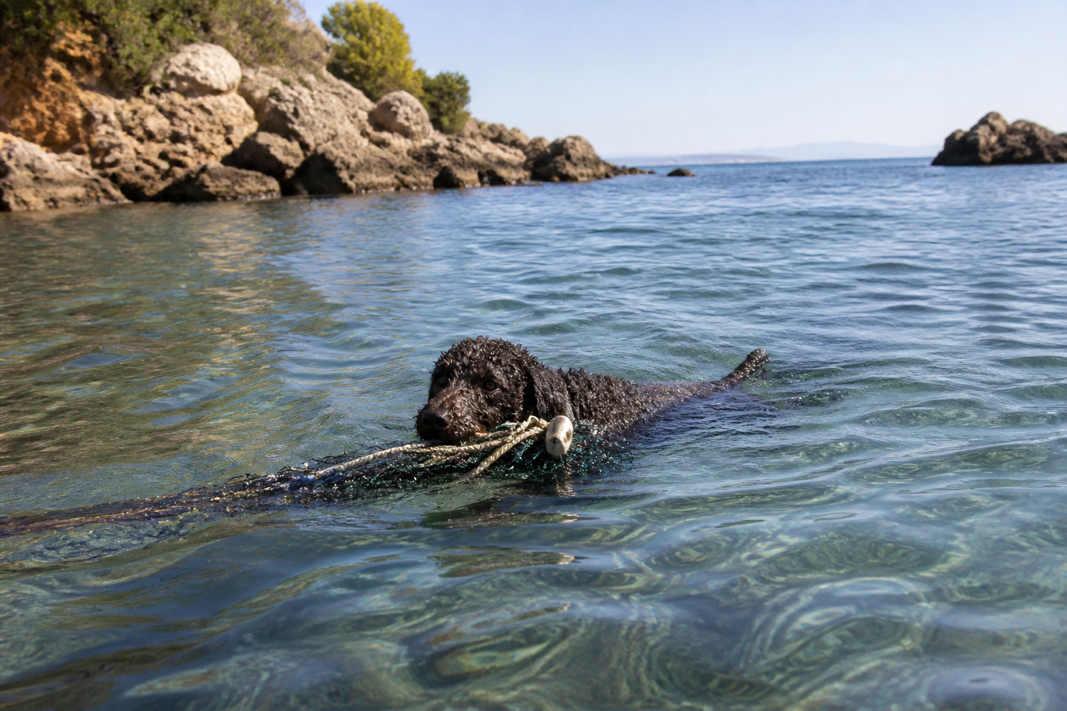 Perro de Agua Español — imagen completa de la raza (Perros)