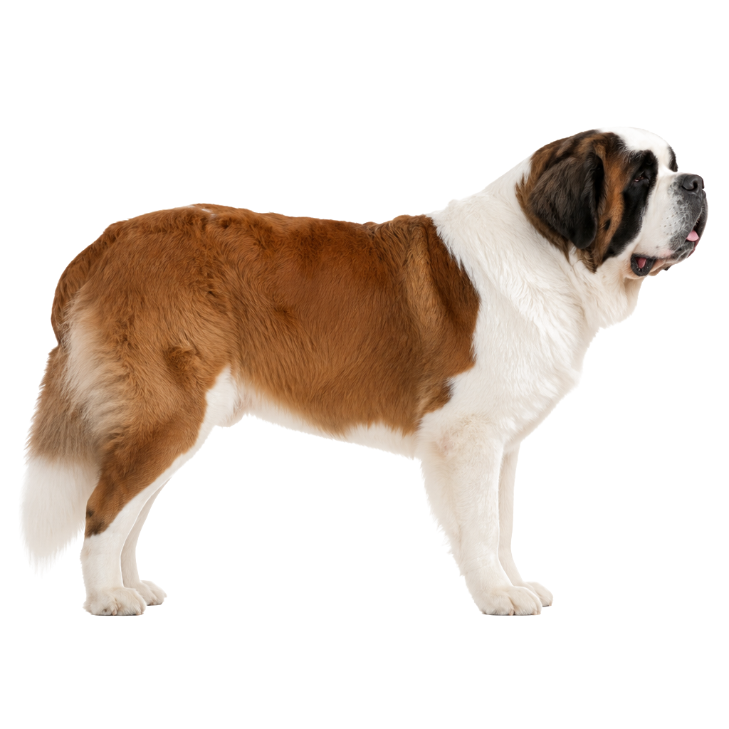 San Bernardo de perfil, raza de perro — fotografía de estudio