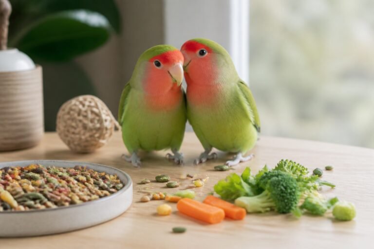 Alimentación de agapornis