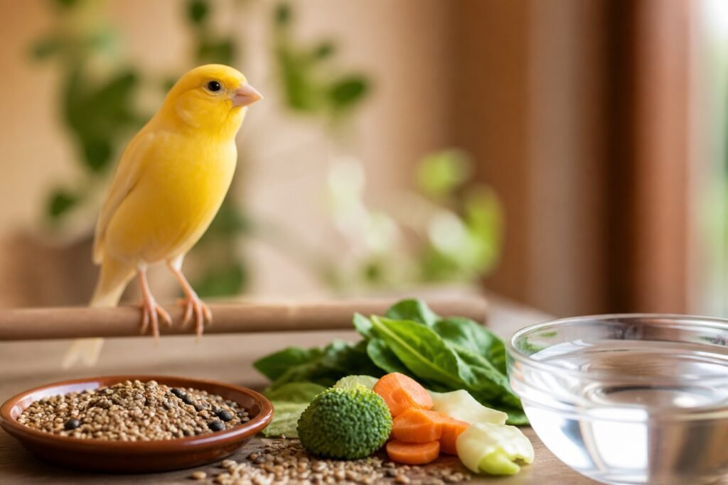 Alimentation des canaris