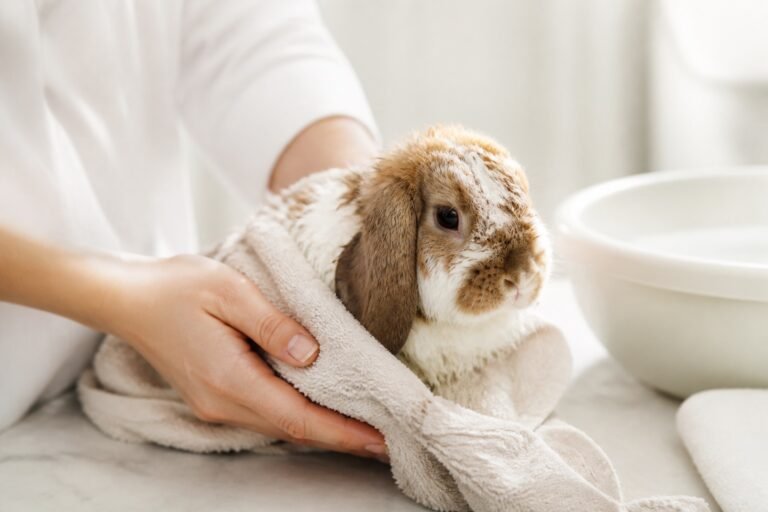 Can you bathe a rabbit