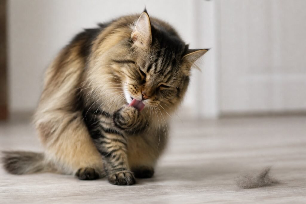 Bolas de pelo en gatos