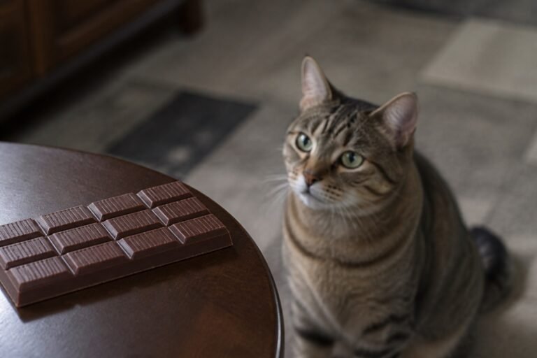 Chocolate: peligro para gatos
