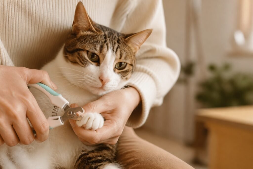 Cómo cortar las uñas de un gato
