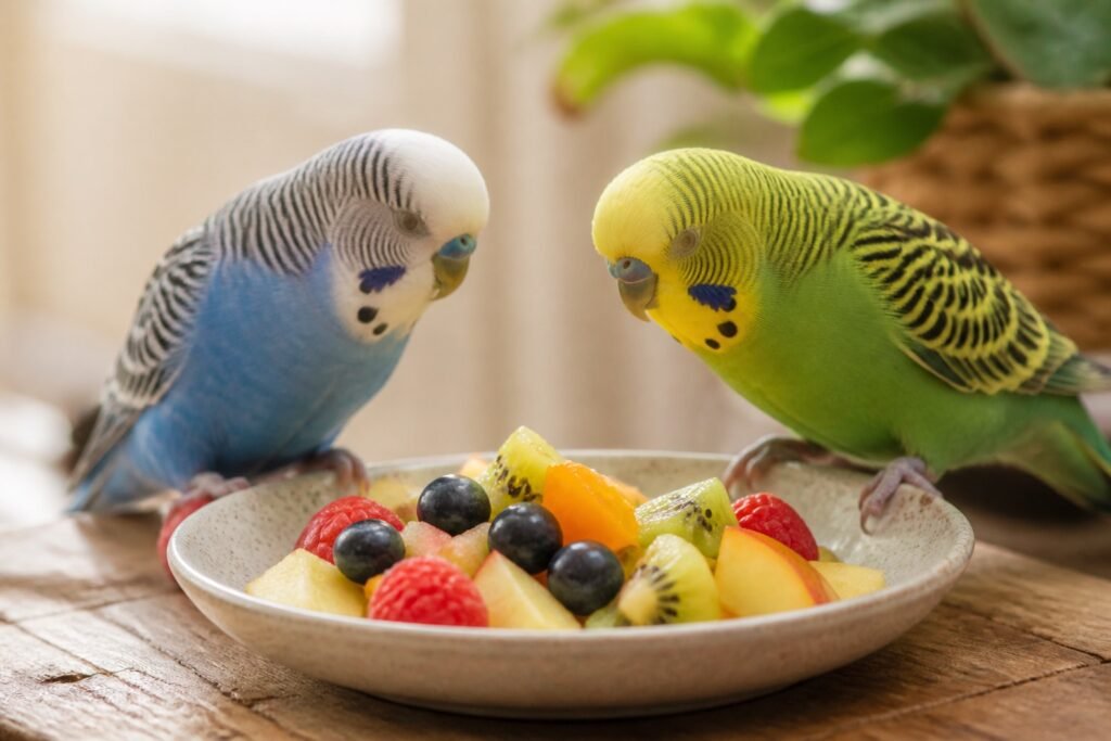 Frutas seguras para aves