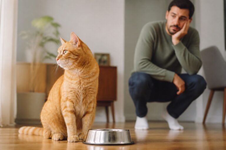 Mi gato no come (solo bebe agua): qué hacer