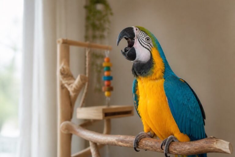 Gritos excesivos en loros