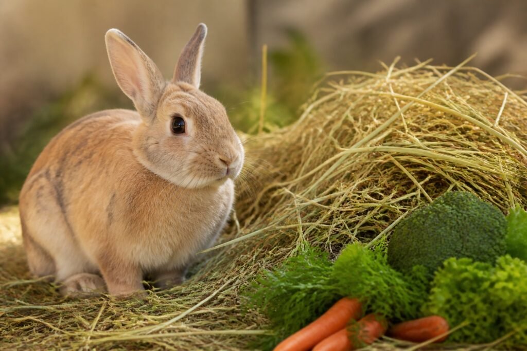 Foin pour lapins : type et quantité