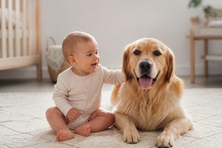 Dog and baby at home: safe coexistence