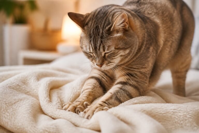 ¿Por qué mi gato amasa con las patas?