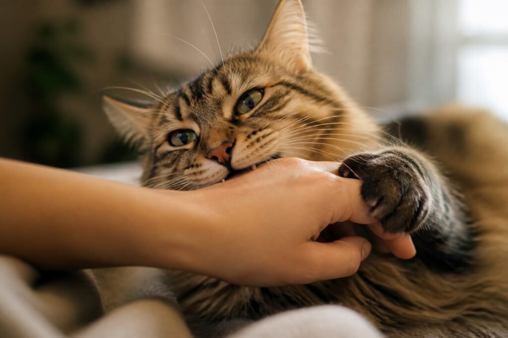 ¿Por qué me muerde mi gato?