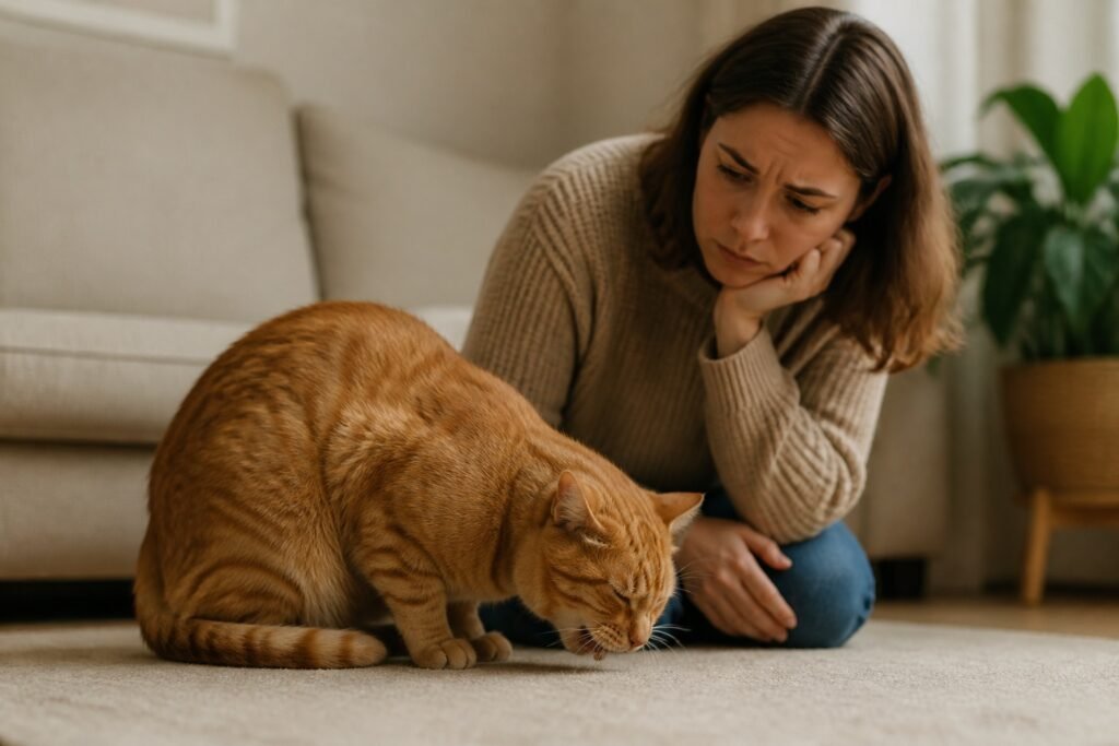 ¿Por qué vomita mi gato?