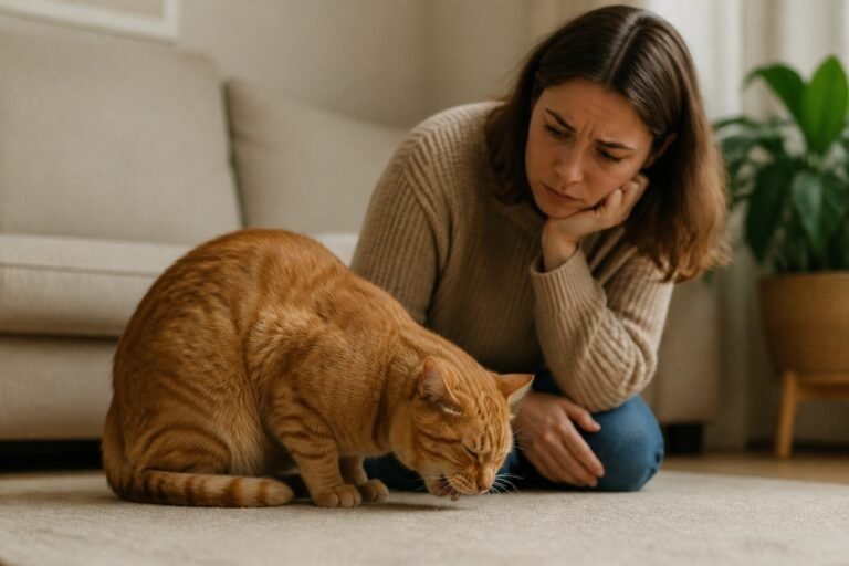 ¿Por qué vomita mi gato?