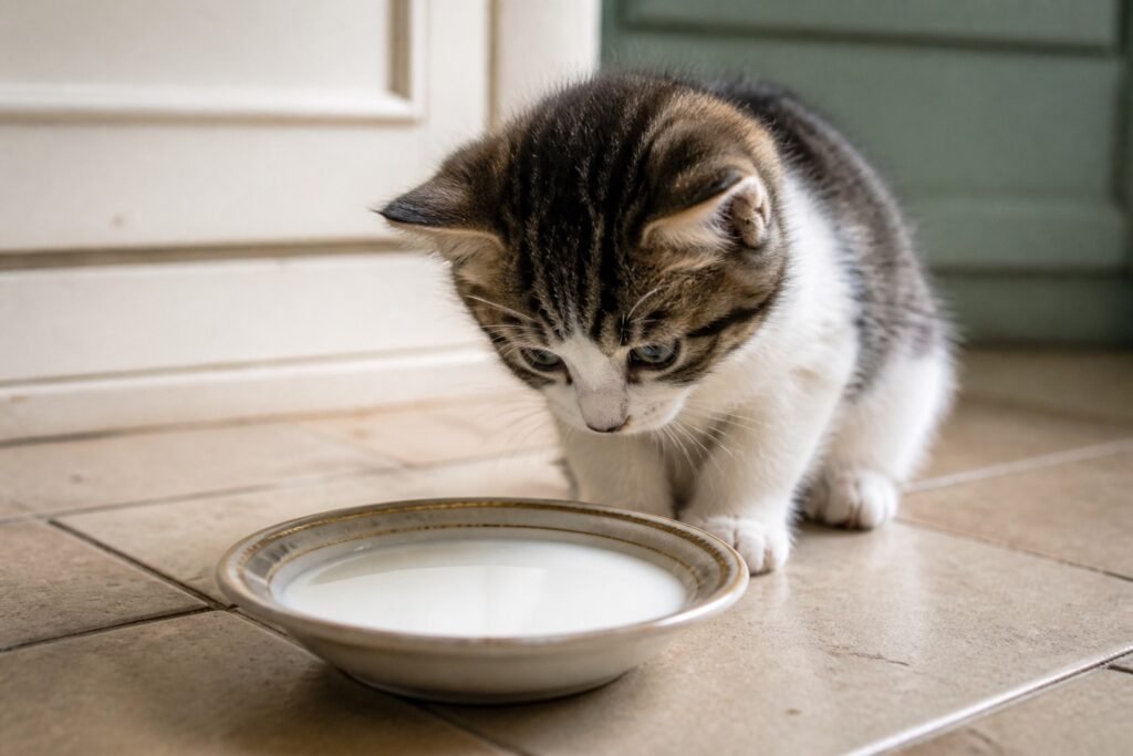 ¿Los gatos pueden beber leche?