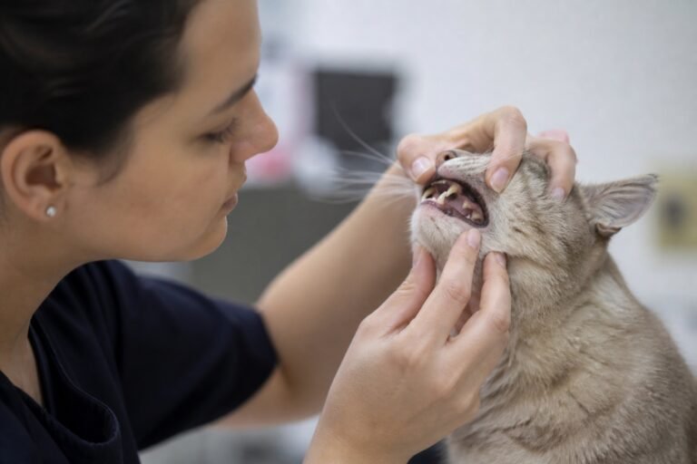 Sarro dental en gatos