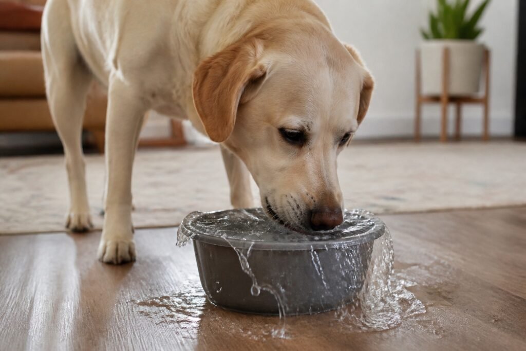 Sed excesiva en perros (polidipsia)