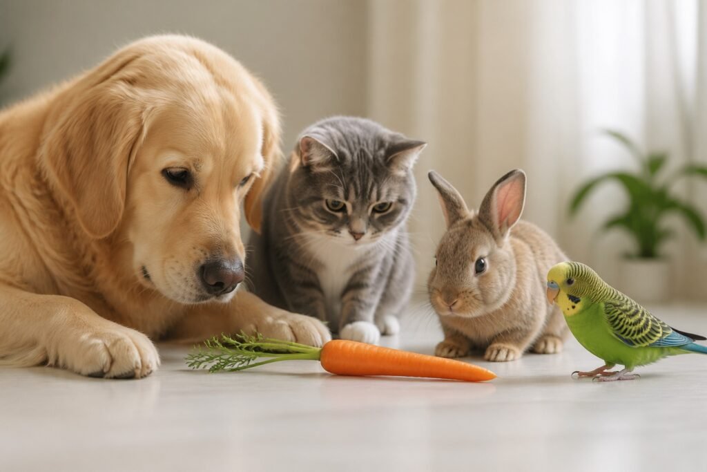 Imagen de ¿Qué mascotas pueden comer zanahoria? — ficha de alimentos Faunexia