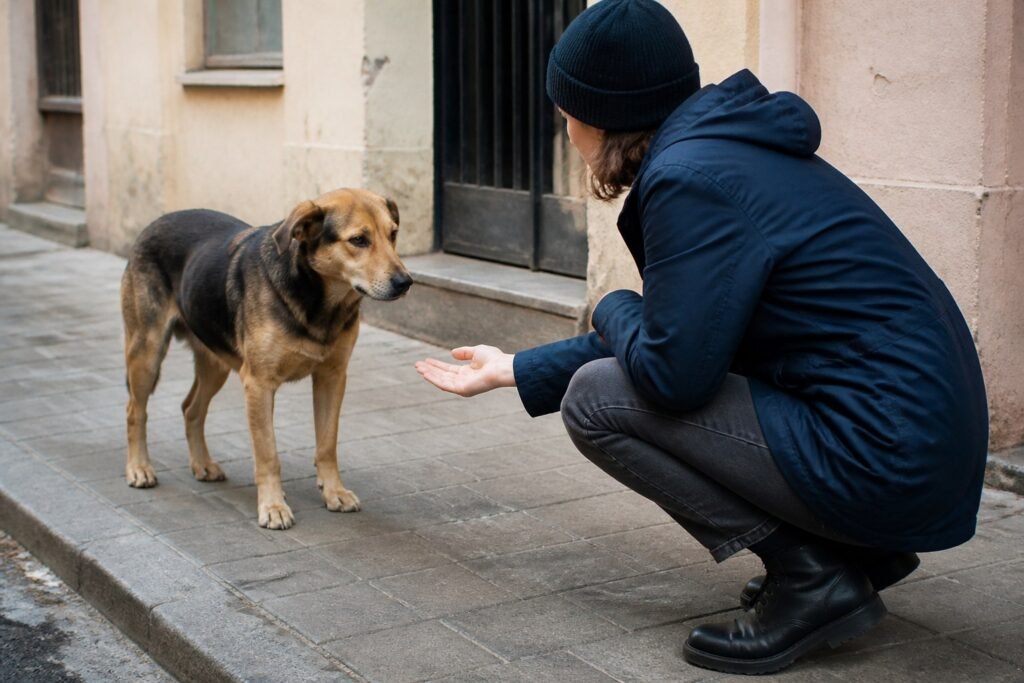 Cómo saludar a un perro desconocido sin asustarlo